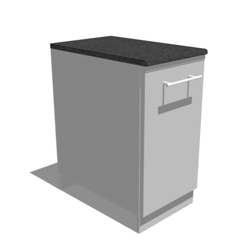 18” Trash Drawer Cabinet w/Two Top Loading Bins (SBC18STRD)