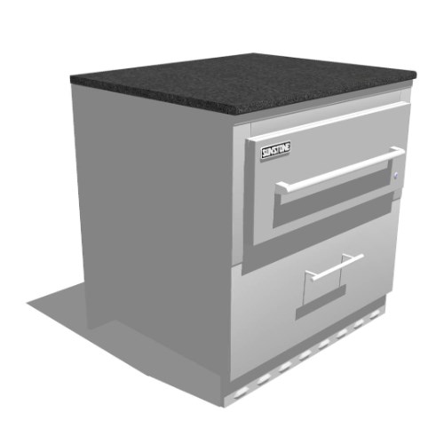 34" Single Warming Drawer Cabinet (SAC34SWC_SAP30WDPRO)
