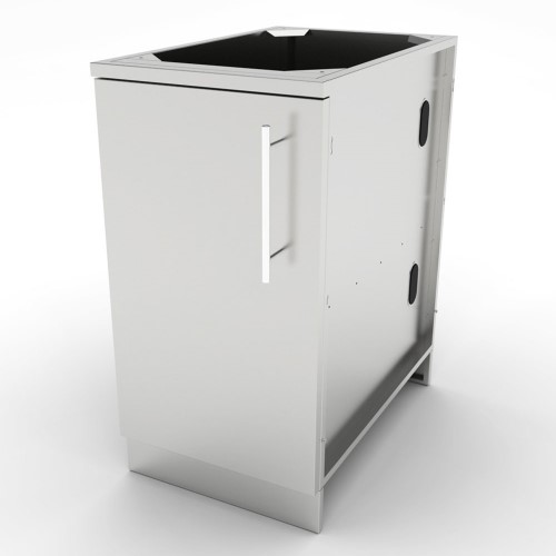 CAD Drawings BIM Models Sunstone Metal Products 18" Full Height Left Swing Door Cabinet (SBC18FSDL)