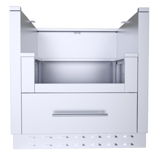 CAD Drawings BIM Models Sunstone Metal Products 33" Power Burner Base Cabinet (SAC33PBDC)