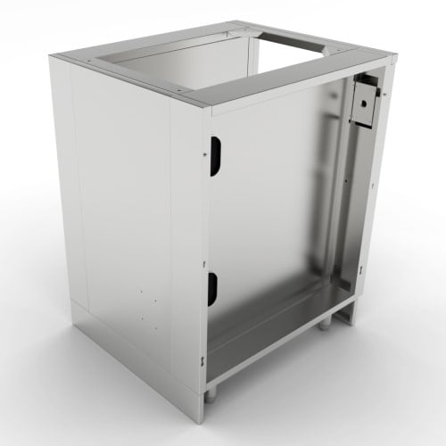 CAD Drawings BIM Models Sunstone Metal Products 24" Appliance Cabinet for up to 15" Wide Fridge (SAC24APC)