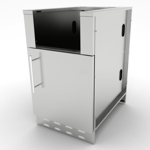 CAD Drawings BIM Models Sunstone Metal Products 20” Appliance Cabinet w/ Right Swing Door (SAC20CSDR)