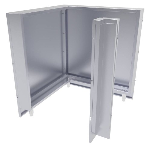 CAD Drawings Sunstone Metal Products 31” X 31” 90" Degree Component Cabinet Back Panel (SCC31BP90)