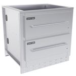 View 34” Appliance Double Warming Drawer Cabinet (SAC34DWC)