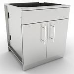 View 30" Double Door Cabinet w/Shelf & False Top Panel  (SBC30CDD)