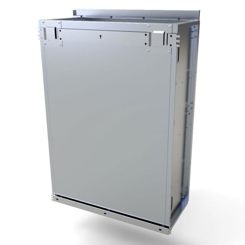 CAD Drawings BIM Models Sunstone Metal Products 30" Full Height Wall Cabinet w/Four Shelves (SWC30FDD)