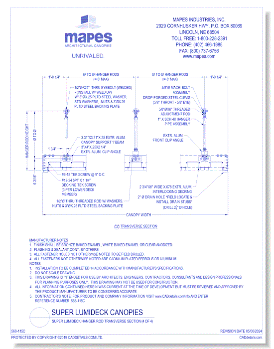 Super Lumideck Hanger Rod Transverse Section (4 of 4)