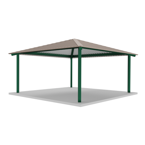 CAD Drawings BIM Models RCP Shelters, Inc. Tube Steel Square Hips: TS-SQ18-04