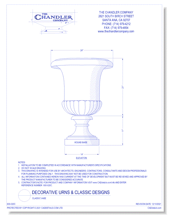 Decorative Urns and Classic Designs: Classic Vase