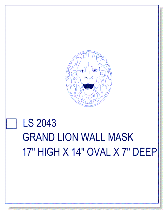 Grand Lion Wall Mask