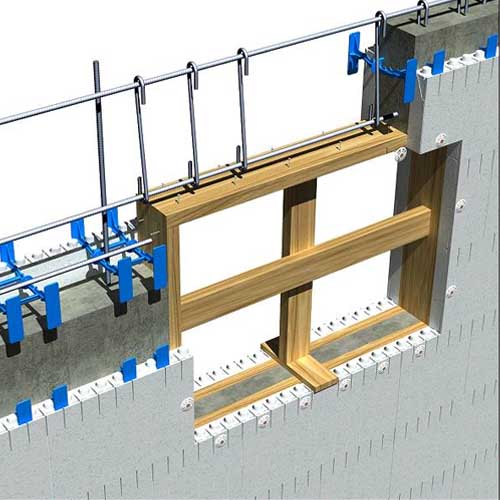 CAD Drawings BIM Models Quad-Lock Building Systems R-22 Regular ICF Walls