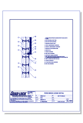 QL-603 Fero Brick Ledge Detail