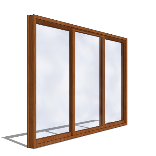 ProFinish Contractor - Patio Door, 3 Lite, Horizontal Assembly