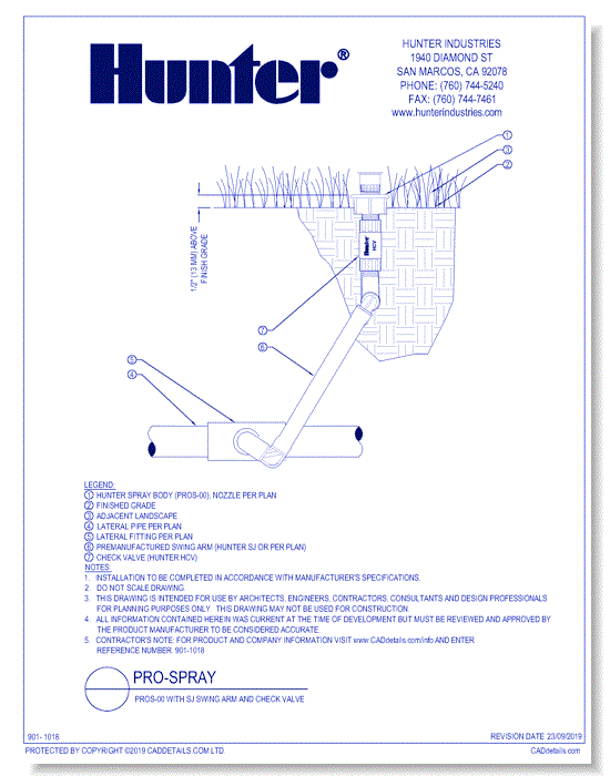 PROS-00 With SJ Swing Arm And Check Valve