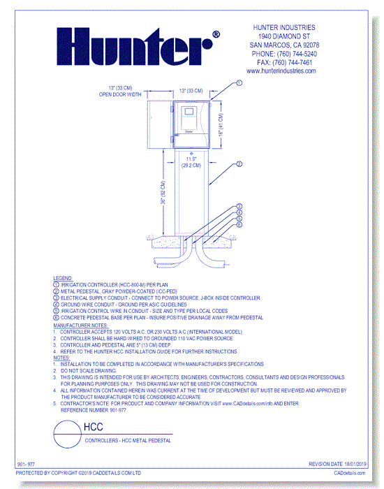 Controllers - HCC Metal Pedestal