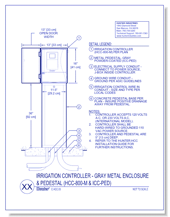 Controllers - HCC Metal Pedestal