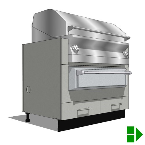 OGWXX20: Grill Base for Grill with Warming Drawer