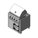 View Grill Base Cabinets With Under Grill Fridge