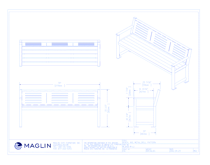 MBE-0400-00015 Bench (MLB400-M-L1)