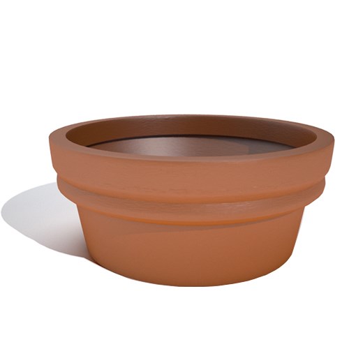 Low Rolled Rim Planters